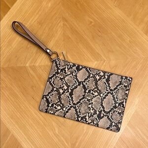 a new day Cream and Black Clutch Wristlet